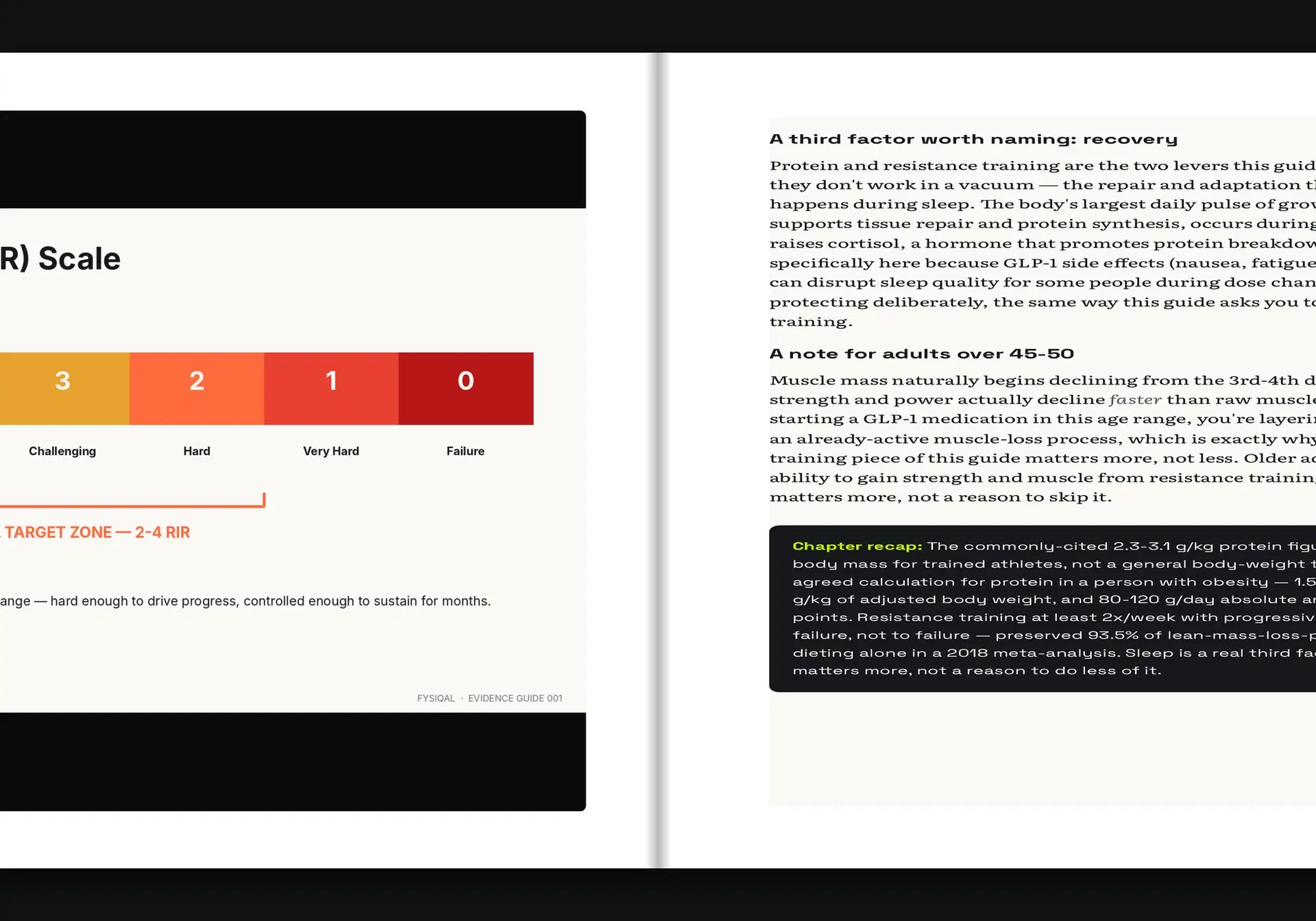 Pages from Keep the Muscle: Reps in reserve, and how hard your sets should be